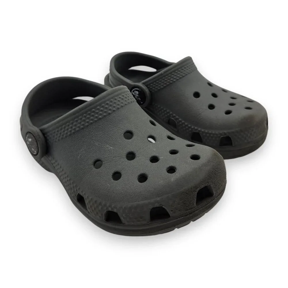 Crocs Classic Clog‎ Child 8 Grey Slip On